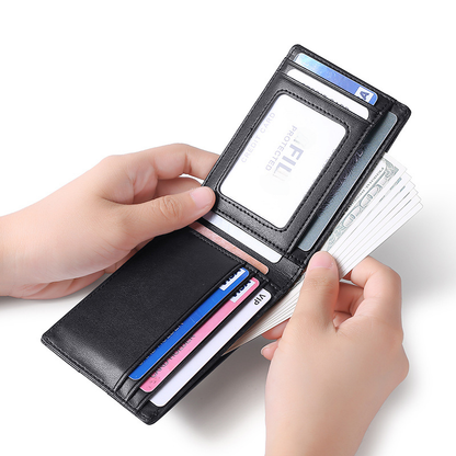 RFID Blocking Leather Wallet